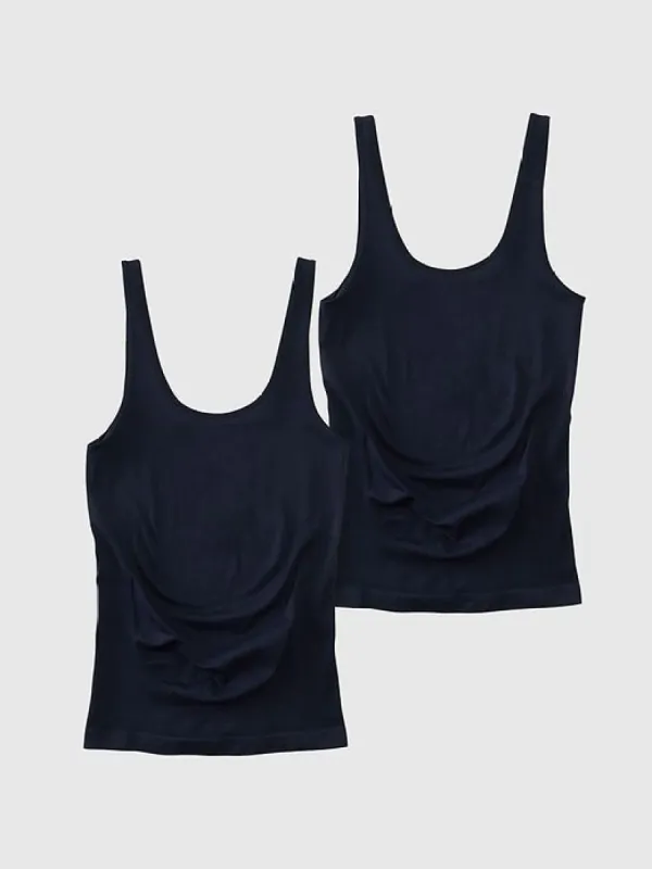 Ingrid and Isabel Basics Maternity Seamless Belly Support Cami 2 Pack made by GAP