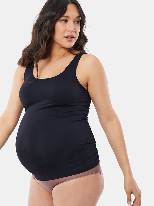 Ingrid and Isabel Basics Maternity Seamless Belly Support Cami 2 Pack sold by GAP product image thumbnail 3