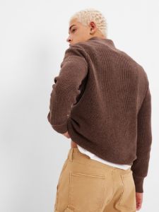 Half-Zip Rib Mockneck Sweater sold by GAP