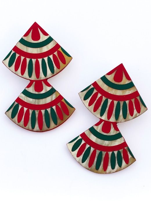 Navidad Double Tile Earring sold by GAP