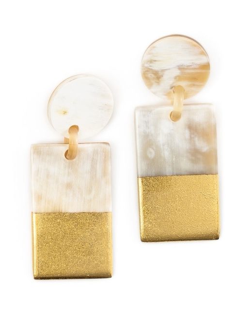 Gold Dipped Statement Earrings sold by GAP