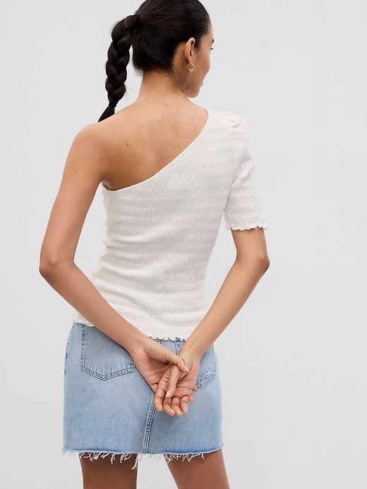 Smocked One-Shoulder Top sold by GAP product image thumbnail 2
