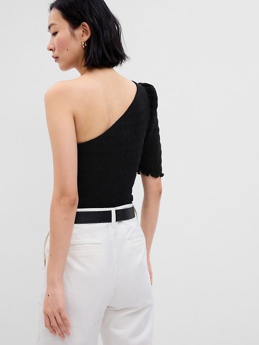 Smocked One-Shoulder Top sold by GAP product image thumbnail 3