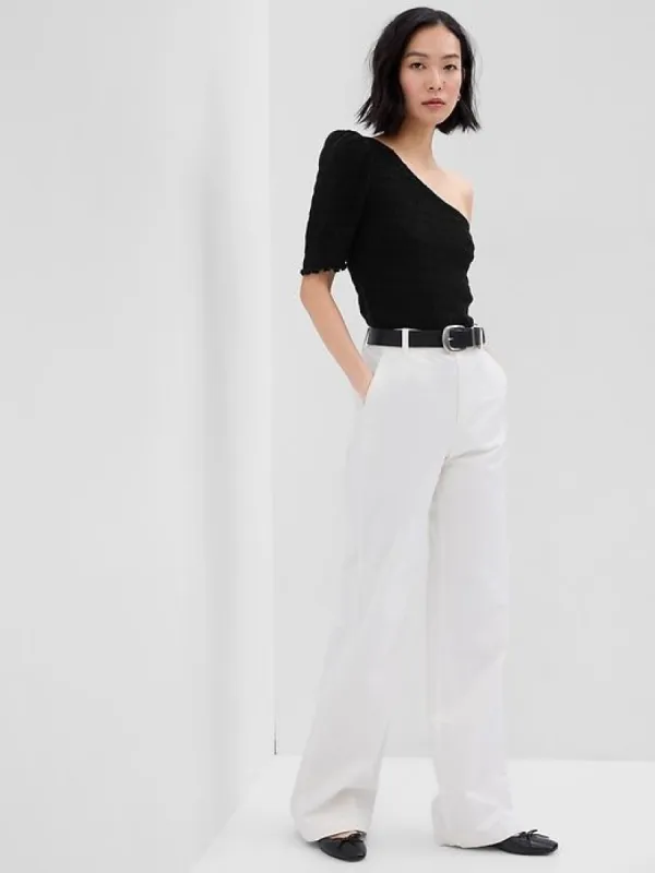 Smocked One-Shoulder Top sold by GAP