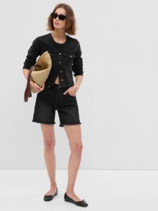 Collarless Denim Jacket sold by GAP