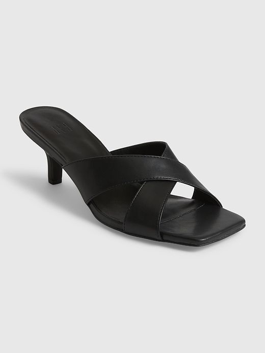 Cross Strap Kitten Heel Mule sold by GAP