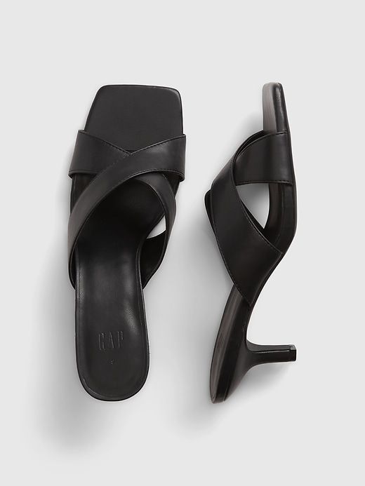 Cross Strap Kitten Heel Mule sold by GAP product image thumbnail 2
