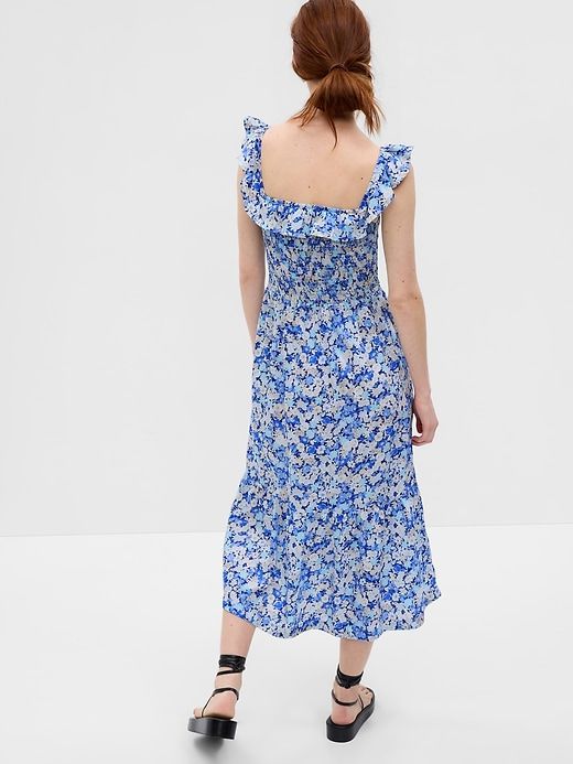 Ruffle Neck Midi Dress sold by GAP product image thumbnail 3