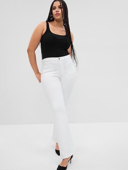 High Rise '70s Flare Jeans sold by GAP product image thumbnail 4