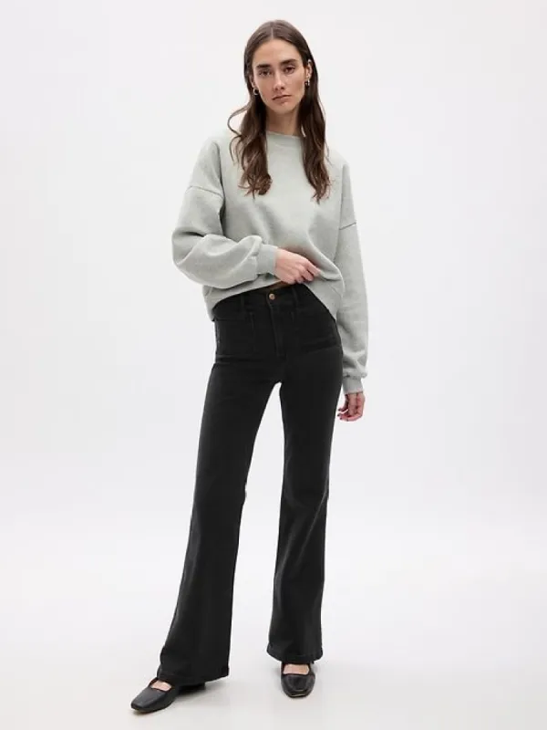High Rise '70s Flare Jeans sold by GAP
