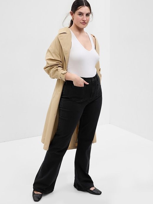 High Rise '70s Flare Jeans sold by GAP product image thumbnail 4