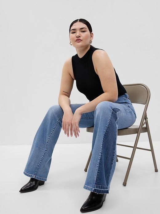 High Rise '70s Flare Jeans sold by GAP product image thumbnail 4