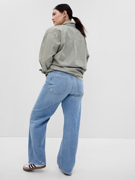 Low Rise Stride Wide-Leg Jeans sold by GAP product image thumbnail 5