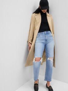 High Rise Cheeky Straight Jeans sold by GAP