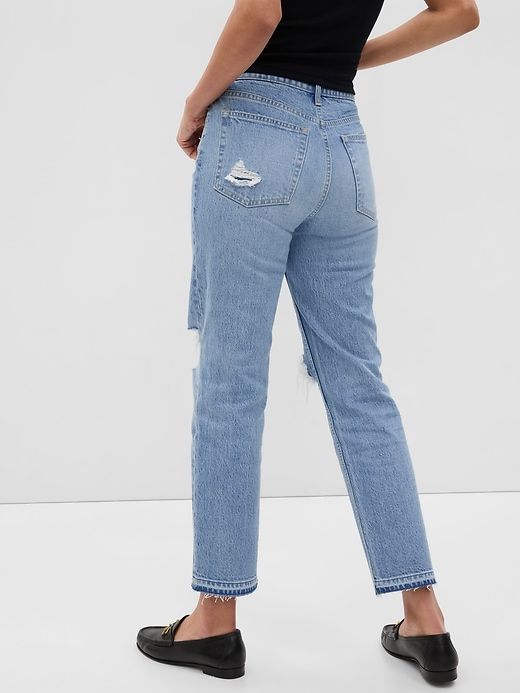 High Rise Cheeky Straight Jeans sold by GAP product image thumbnail 2
