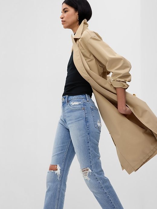 High Rise Cheeky Straight Jeans sold by GAP product image thumbnail 3