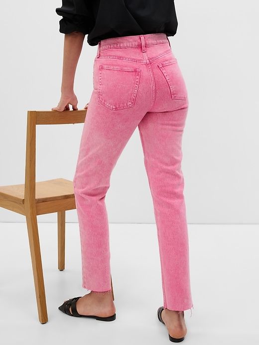 High Rise Cheeky Straight Jeans sold by GAP product image thumbnail 2