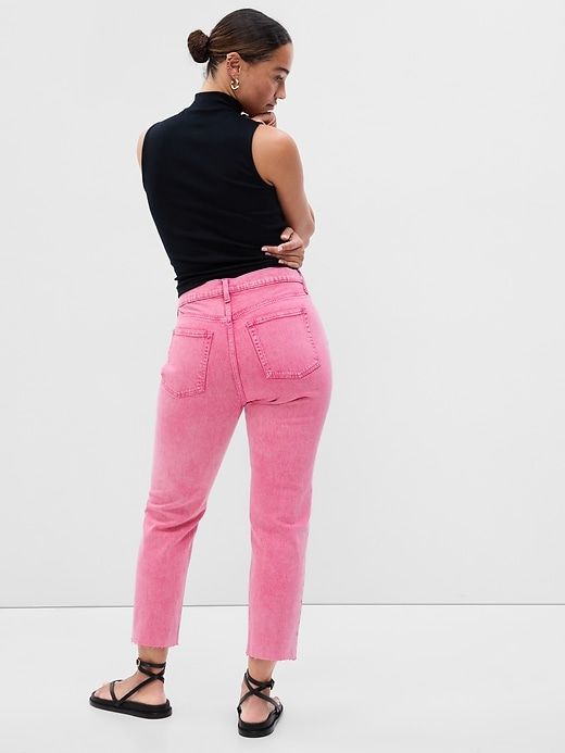 High Rise Cheeky Straight Jeans sold by GAP product image thumbnail 5