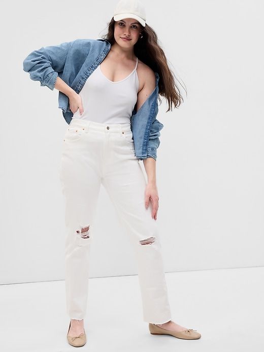 High Rise Cheeky Straight Jeans sold by GAP product image thumbnail 4