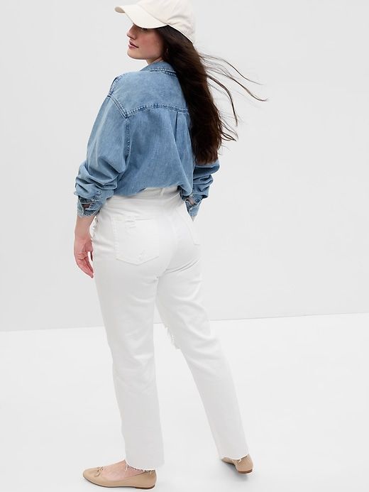 High Rise Cheeky Straight Jeans sold by GAP product image thumbnail 5