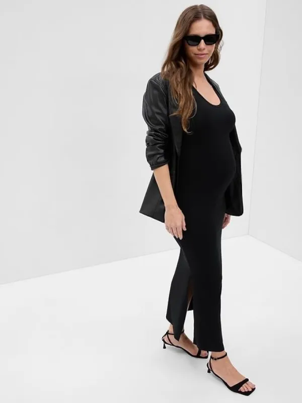 Maternity Split-Hem Modal Maxi Dress sold by GAP