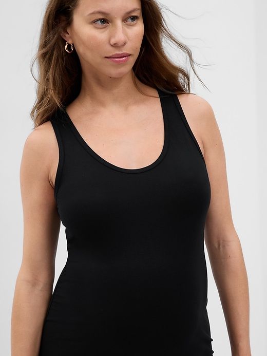 Maternity Split-Hem Modal Maxi Dress sold by GAP product image thumbnail 4