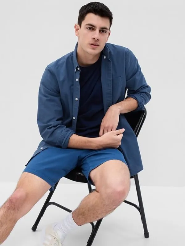 Classic Oxford Shirt in Standard Fit with In-Conversion Cotton sold by GAP