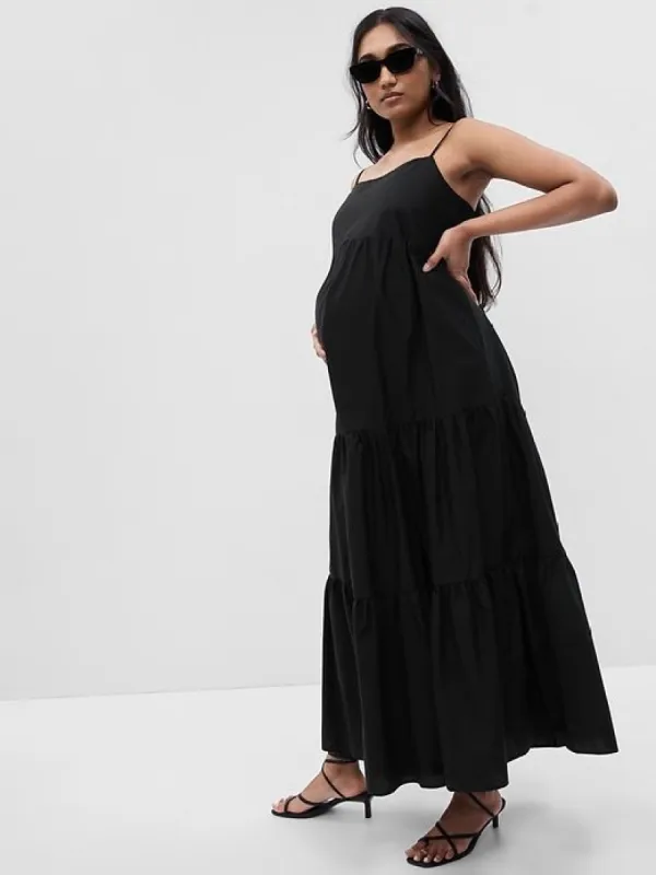 Maternity Tiered Maxi Dress sold by GAP