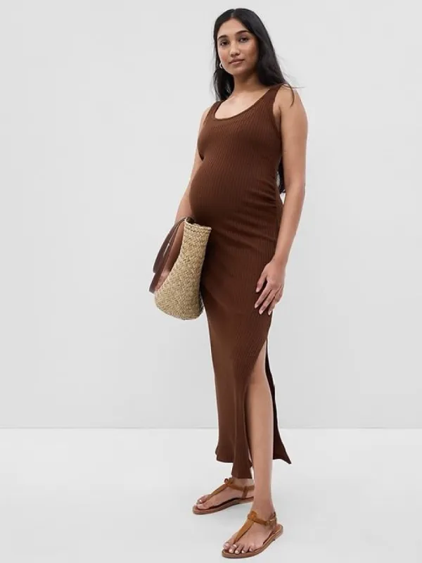 Maternity Rib Maxi Dress sold by GAP