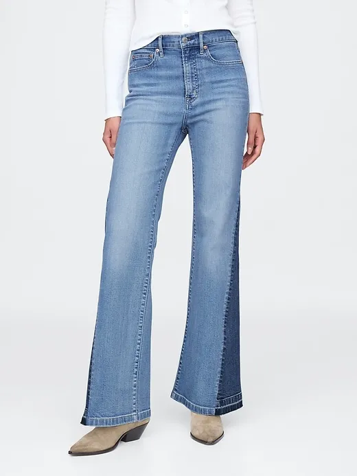 High Rise Patched '70s Flare Jeans sold by GAP product image thumbnail 2