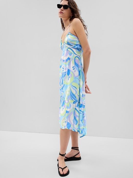 V-Neck Halter Midi Dress sold by GAP product image thumbnail 3