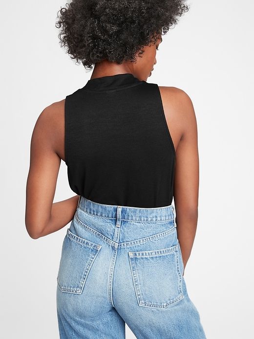 Softspun Sleeveless Mockneck Top sold by GAP product image thumbnail 2