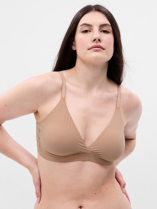 Live-In Pretty Crossover Bralette sold by GAP product image thumbnail 4