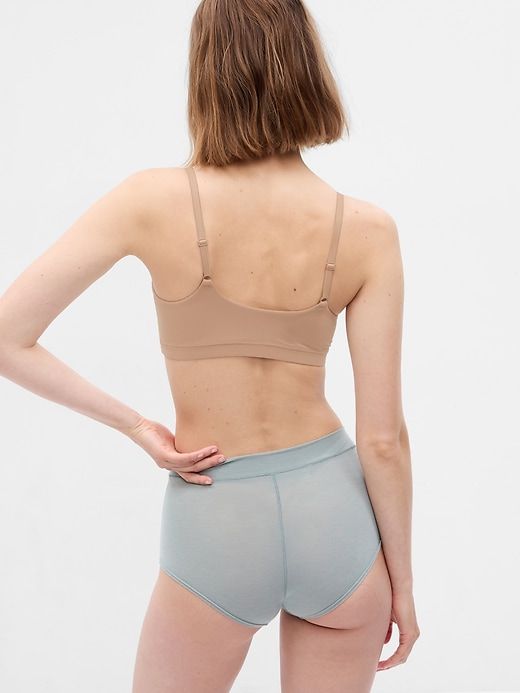 Live-In Pretty Crossover Bralette sold by GAP product image thumbnail 4