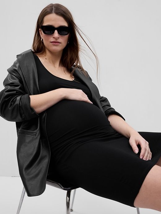 Maternity Jersey Tank Mini Dress sold by GAP product image thumbnail 3