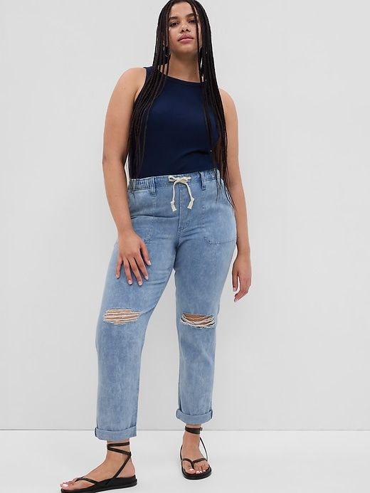 Mid Rise Easy Pull-On Jeans sold by GAP product image thumbnail 4