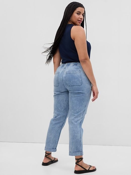 Mid Rise Easy Pull-On Jeans sold by GAP product image thumbnail 5