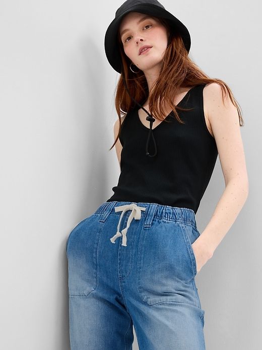 Mid Rise Easy Pull-On Jeans sold by GAP product image thumbnail 3