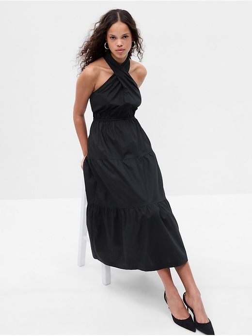 Halter Tiered Maxi Dress sold by GAP