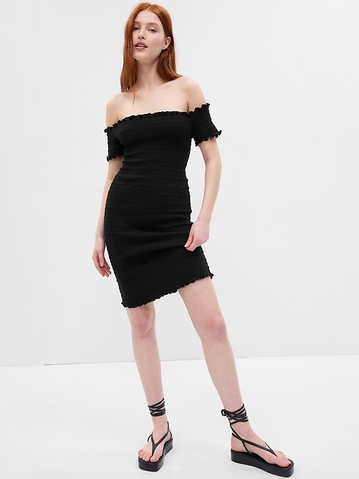 Off-Shoulder Smocked Mini Dress sold by GAP