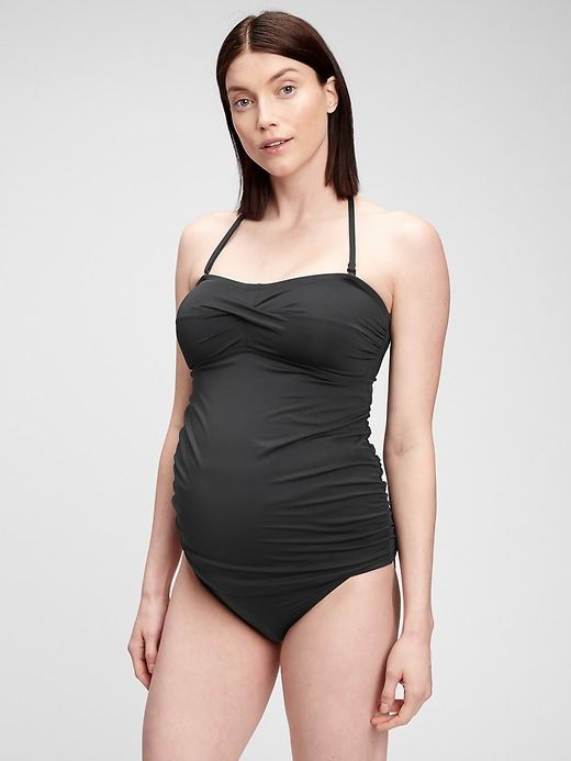 Maternity Recycled Swim Tankini Top sold by GAP