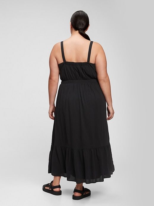 Scoopneck Fit & Flare Midi Dress sold by GAP product image thumbnail 5