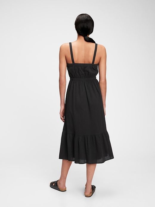 Scoopneck Fit & Flare Midi Dress sold by GAP product image thumbnail 2