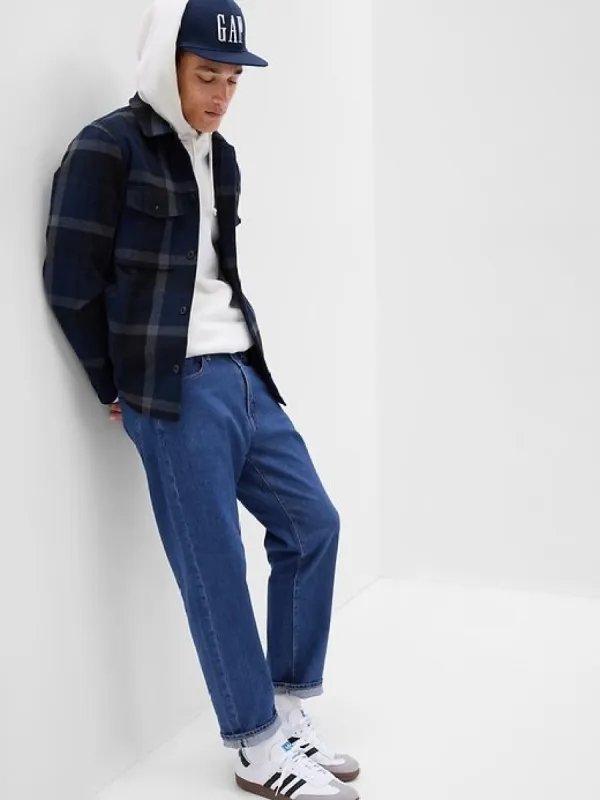 Relaxed Taper Jeans in GapFlex sold by GAP