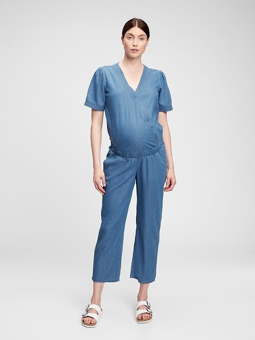 Maternity V-Neck Jumpsuit sold by GAP