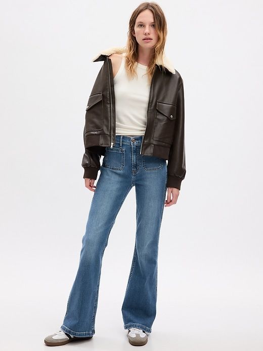 High Rise '70s Flare Jeans sold by GAP