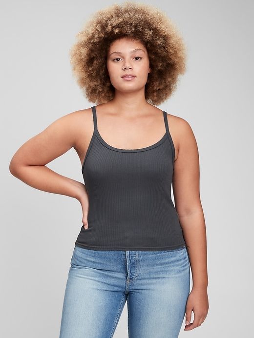 Shrunken Ribbed Cami sold by GAP product image thumbnail 4