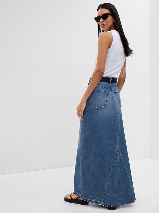 Denim Maxi Skirt sold by GAP product image thumbnail 2