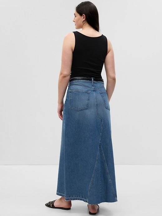 Denim Maxi Skirt sold by GAP product image thumbnail 5