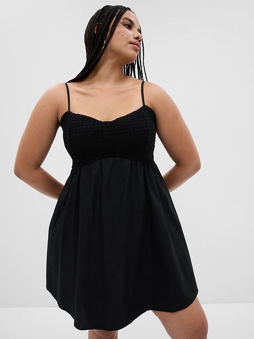 Eyelet Empire Waist Mini Dress sold by GAP product image thumbnail 5